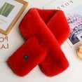 thumbnail image 4 of Elainilye Fashion Heated Scarf Smart USB Charging Neck and Shoulder Winter Scarf Cold Protection and Warm Heating Scarf for Men and Women,Red, 4 of 5
