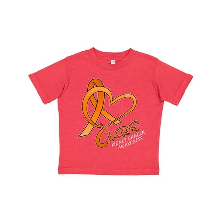 

Inktastic Cure- Kidney Cancer Awareness orange ribbon Gift Toddler Boy or Toddler Girl T-Shirt