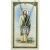 Pewter Saint St Jude Thaddeus Medal with Laminated Holy Card, 3/4 Inch