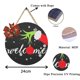 thumbnail image 2 of Navidad madera Feliz Navidad palabras de bienvenida cristal colgante decoración de la pared del hogar, 2 of 9