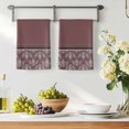 thumbnail image 3 of Boho Red Brown Flower Kitchen Towels Set of 2, Abstract Bohemia Pesley Floral Absorbent Dish Towels for Kitchen, Microfiber Hand Towel, Quick Drying Tea Towel for Cleaning Decorative Dishcloths, 3 of 7