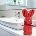 thumbnail image 6 of PALIFEUR Bath Towels Hand Towels for Bathroom, 29.5x13.8", Cute Bunny Towels Gifts for Women Highly Absorbent Lighter Weight Wash Cloths for Bathroom, Wedding, Birthday-Red, 6 of 7
