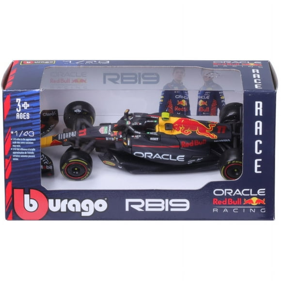 Bburago 1:43 F1 Champion Red Bull RB19 2023 Racing TAG Heuer 1-Verstappen 11-Perez Alloy Car Die Cast Model Toy Collectible