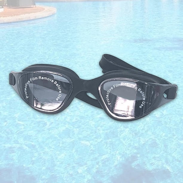 Gafas de natación, copas de natación anti antiniebla, visión transparente cómoda, gafas de piscina para nadar al aire libre para nadar al aire libre negro