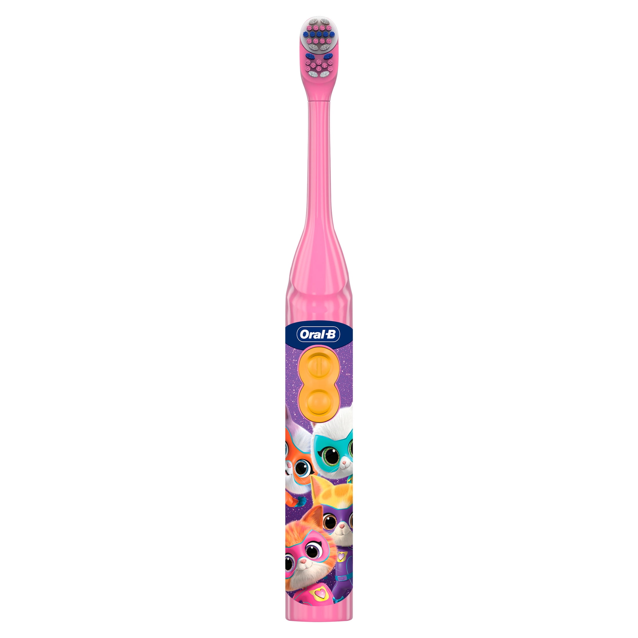 Oral-B Kid's Battery Toothbrush featuring Disney's Super Kitties, for Kids 3+