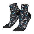 thumbnail image 3 of Salouo Space Pattern Unisex Middle Tube Socks,Middle-Finger Knee High Socks Over The Calf Tube Stocking Crew Stockings for Women and Men Tube Socks, 3 of 8