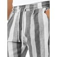 thumbnail image 4 of ORQ Men Casual Printed Drawstring Elastic Waist Beach Pocket Capri Pant, 4 of 5