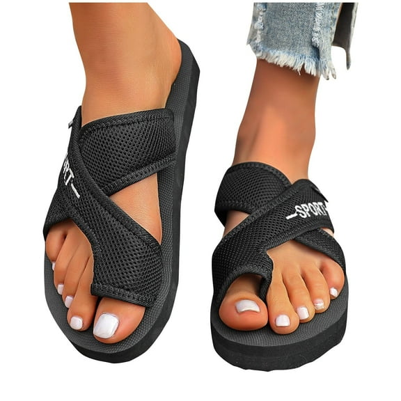 abtuhar Wedge Sandals for Women,Women's Sandals,Womens Wedge Sandals Dressy Sandals Comfortable Walking,Casual Summer Shoes Black