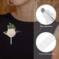 thumbnail image 3 of unbranded 180Ud Broches Transparentes En De T Para Boutonniere Con Sujeción De, 3 of 8