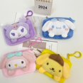 thumbnail image 4 of Japanese and Korean coin purse cartoon cute Sanrio doll square small wallet couple coin headset storage bag wholesale, 4 of 5