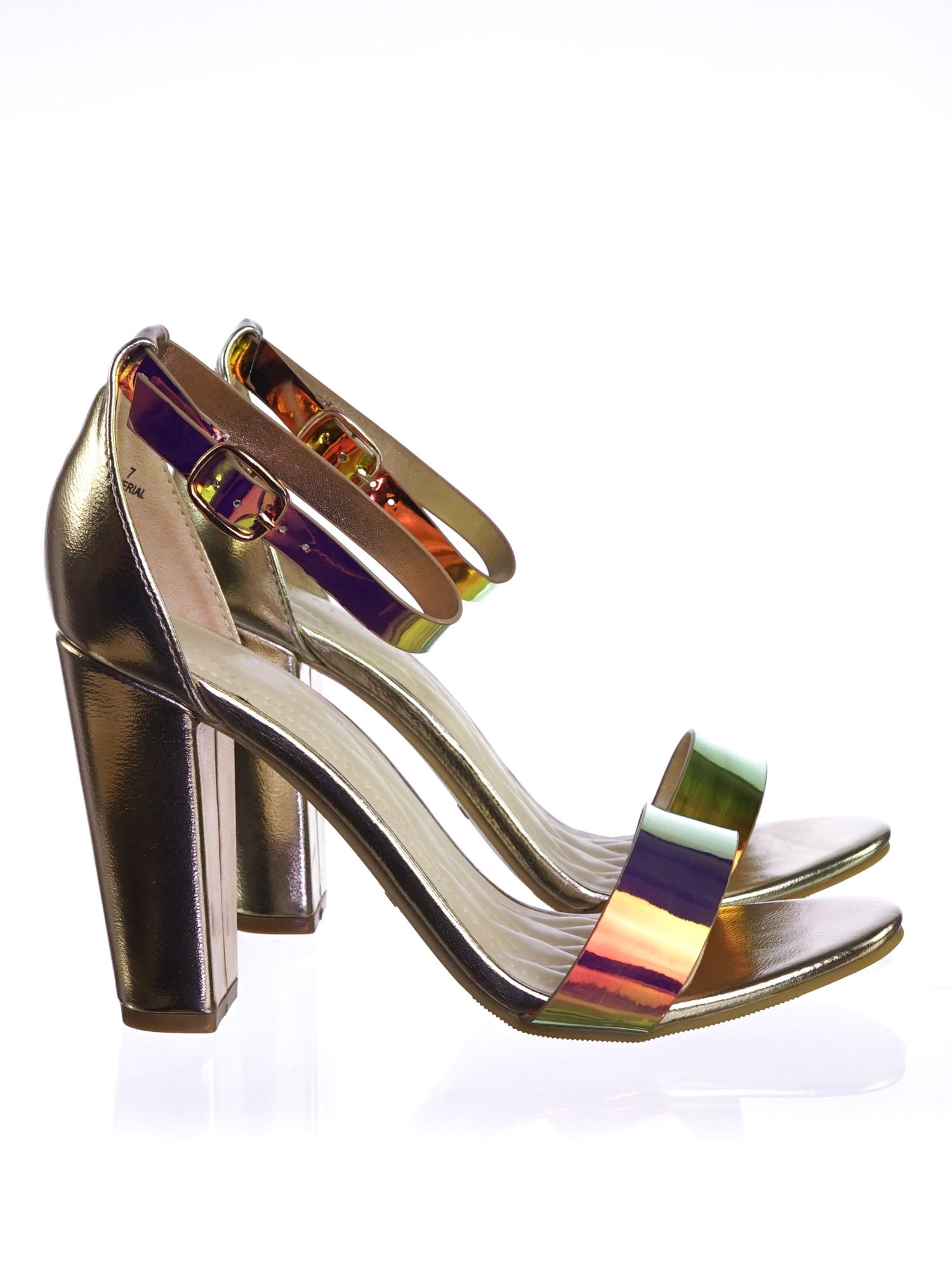 bamboo holographic sandals