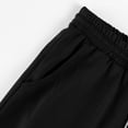 thumbnail image 6 of Fabrcox Capri Pants Men Elastic Waist Wide Leg Sweatpants for Men Baggy Lightweight Summer Hiking Workout Trousers Men with Pockets Black XXXL, 6 of 7