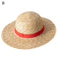 thumbnail image 2 of Happy Date Straw Hat Cosplay Accessory Anime Sun Beach Hats for Halloween Party Travel Performance Costume  (Yellow), 2 of 7