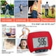 thumbnail image 2 of Greeniant Contador de pasos electrónico para caminar con pantalla LCD Contador de calorías Pequeño podómetro digital Fitness Jogging Ropa Deportiva, Zapatos Rojo, 2 of 6