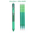 thumbnail image 1 of 0.7mm Magic Erasable Pen Press Gel Pen Set 8 Colors Erasable Refill Rod Gel Ink Stationery Retractable Pens Washable Handle Rod Green-1pens-3refills, 1 of 6