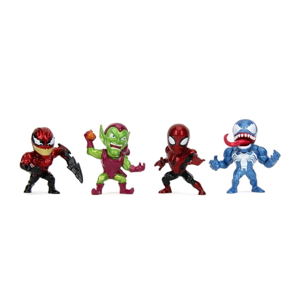 Jada Spider-Man Metalfigs Pack de 4 Figuras Coleccionables de 6.5 cm