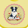 thumbnail image 4 of Inktastic Border Collie Book Lover Girls Baby Bib, 4 of 4