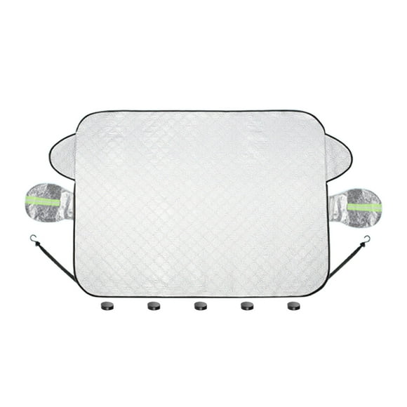 Herunwer Thickened Windproof Car Windshield Cover for Winter Use