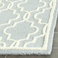 thumbnail image 3 of SAFAVIEH Cambridge Kyle Geometric Wool Runner Rug, Light Blue/Ivory, 2'6" x 6', 3 of 7