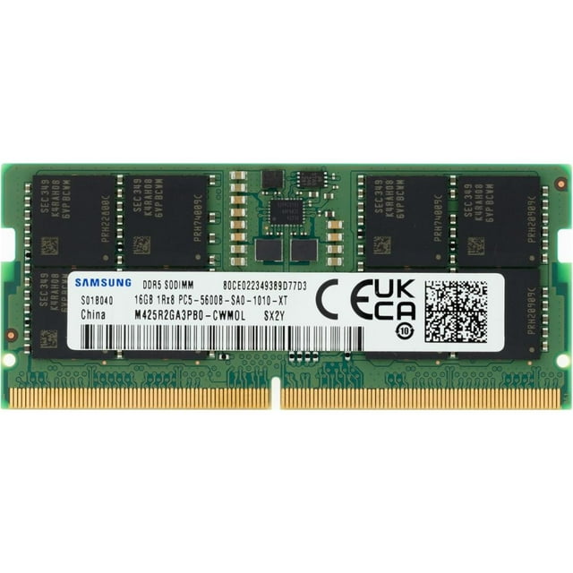 Memoria RAM Samsung 16GB DDR5 5600MHz PC5-5600B SO-DIMM para Laptop M425R2GA3PB0-CWM0L