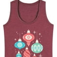 thumbnail image 3 of Instant Message - Christmas - Retro Ornaments - Women's Racerback Tank Top, 3 of 6