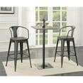 thumbnail image 7 of Coaster Geneva Metal Bar Stool with Wooden Seat in Black, 7 of 7