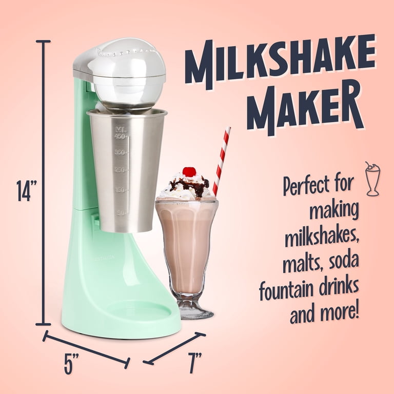 Nostalgia, Two-Speed Electric Milkshake Maker, Jadeite, 100W