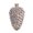 Mocha, variant on Vickerman Pewter Antique Pinecone Ornament, Christmas, Shatterproof Plastic, 5.5 inch, Silver, 3-Pack