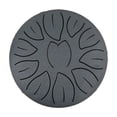 thumbnail image 1 of 6 Inch 11 Note Steel Tongue Drum Musical Instrument With Mallets Leaf Design Percussion Toy For Kids Beginners 5.5X5.5X5.5In, 1 of 3