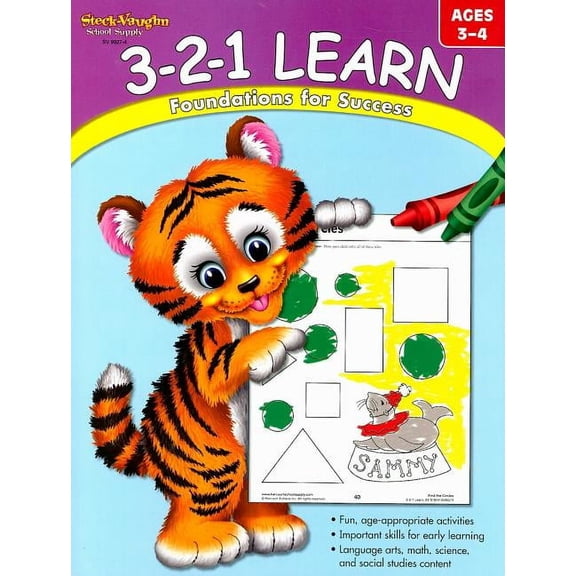 3-2-1 Learn 3-2-1 Learn Reproducible Ages 3-4, (Paperback)