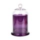 thumbnail image 5 of Candelero de Cúpula de Cristal Cloche, Cúpula de Cristal con Base, Cubierta de Campana de Cristal, Tarro de Vela, Taza para Dulces, Plantas, Exhibició Violeta, 5 of 8