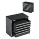 thumbnail image 1 of Caja de herramientas VEVOR Metal portátil de 22 cm con 5 cajones, color negro, 1 of 9