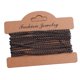 thumbnail image 3 of Cadena de eslabones trenzados para hacer joyas, abalorios y reparar cadenas de cable. Revestimiento negro gris, 3 of 9
