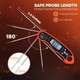 thumbnail image 5 of Trendy Zone 21 Instant Read Digital Meat Thermometer for Grill and Cooking, Waterproof Ultra-Fast Thermometer with Backlight & Calibration, Digital Food Probe for Kitchen, Outdoor Grilling, and BBQ, 5 of 8