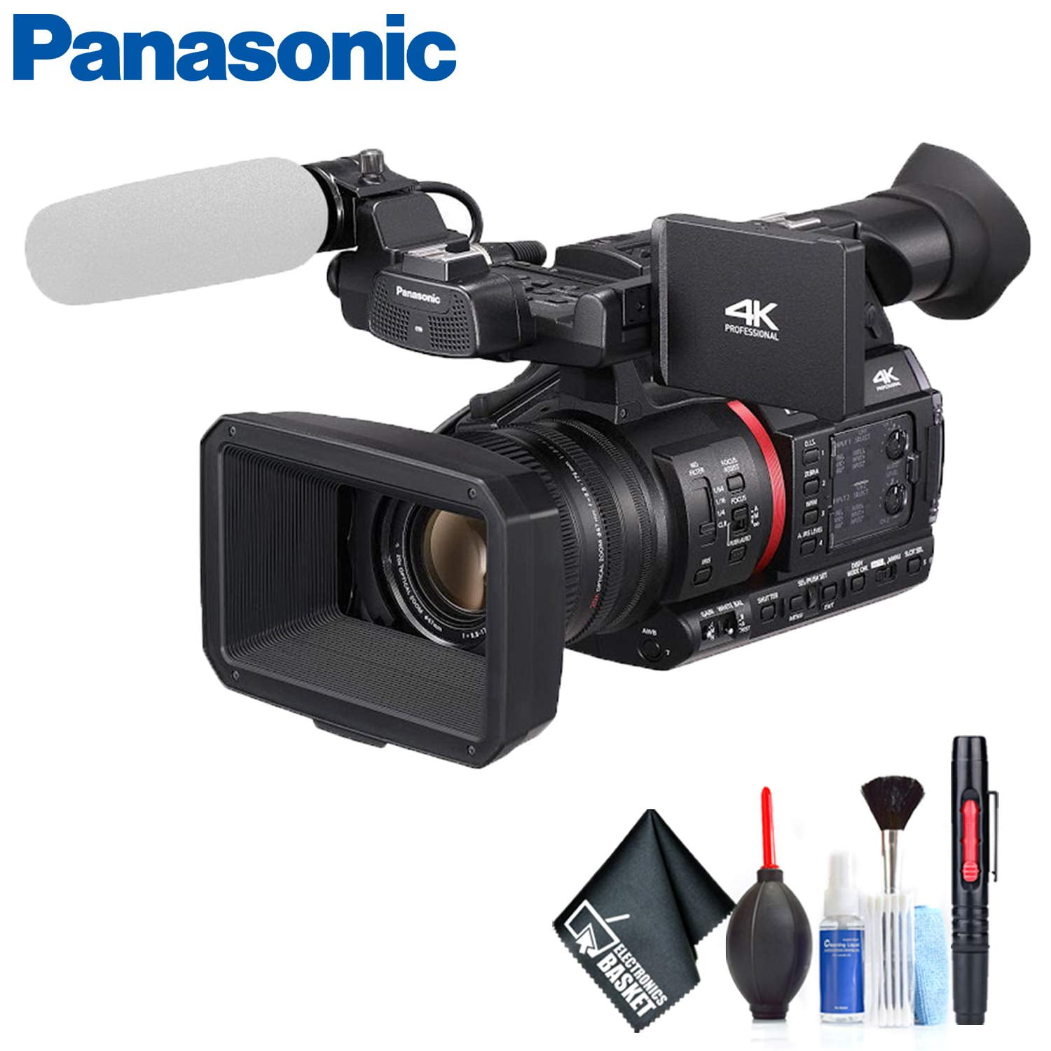 Panasonic AG-CX350 4K Camcorder with 20x Optical Zoom, 32x