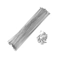 thumbnail image 1 of 36 Set 12G Radios de Bicicleta 293mm Radios de Rueda de Bicicleta Acero Galvanizado Tono Plateado, 1 of 7