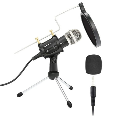 1 Set Microphone Online Class Mic Stand Set Recording Microphone Household Mic