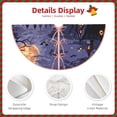 thumbnail image 4 of Kdxio Mystery House Halloween Night Print Christmas Tree Skirt Christmas Xmas Tree Skirts Mat for New Year Holiday Christmas Party Decorations-48", 4 of 7