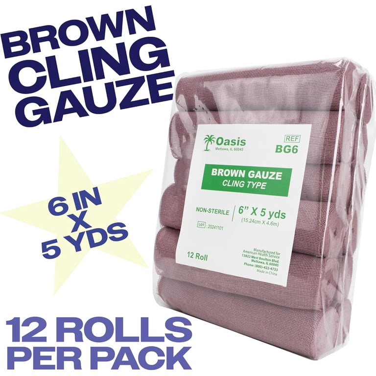 brown wound dressing Excel Hydrocolloid MP00600 MP00602 MP00606 MP00608 Brown Gauze Rolls Pack of