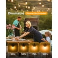 thumbnail image 6 of UME 100FT Outdoor String Lights S14 LED Patio Lights with 32 Shatterproof Edison Vintage Bulbs(2 Spare), Waterproof Connectable Hanging Lights for Porch, Deck, Garden, Backyard, Balcony(50FT*2), 6 of 8