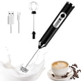 thumbnail image 1 of Espumador de Leche Eléctrico, Mini Máquina de Espuma de Mano, Recargable por USB de 3 Velocidades, Mezcladora de Bebidas con 2 Batidores para Café a Prueba de Balas, Capuchino, Matcha, Chocolate Calie, 1 of 5