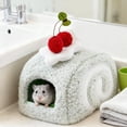 thumbnail image 6 of Rat Hamster Warm Bed House Guinea Pig Habitat Bunny Sleeping Nest Plush Insulation for Sugar Glider Winter Comfort, 6 of 8