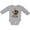 AC-Heather Grey, variant on Inktastic Lil' Pirate Pirate Ship, Blue Bandana Boys or Girls Long Sleeve Baby Bodysuit