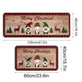 thumbnail image 3 of Uutvery Set of 2 Christmas Kitchen Rugs Non Slip Washable Runner Floor Mats Quick Dry Absorbent For Entryway Porch Laundry Room Dining Holiday Decor, 3 of 5