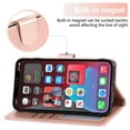 thumbnail image 4 of Compatible with iPhone 12 Mini 5.4 Wallet Phone Case and Tempered Glass Screen Protector Flip Credit Card Holder Stand Bling Glitter Cell Cover for iPhone12mini 5G i 12s iPhone12 12mini Women Pink, 4 of 9