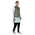 thumbnail image 4 of Sonakshi Fashion Men's Waistcoat Jacquard Festive Brocade Nehru Jacket Bandhgala, 4 of 6