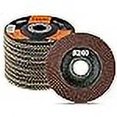 thumbnail image 3 of KSEIBI Disque de Rabat 4 12 Pouces en Oxyde d'Aluminium Lot de 10 Roues de Ponçage Auto (240 Grains) 686013, 3 of 4