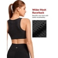 thumbnail image 2 of Sujetador deportivo Yvette con cierre frontal de alto soporte negro XL+, 2 of 7
