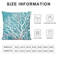 thumbnail image 5 of Creowell Teal Starfish Pillow Covers Summer Coastal Coral Throw Beach Nautical Square Pillowscase Modern Cushion Case Decor for Home Sofa CouchBedroom Living Room White, 5 of 5