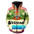 thumbnail image 4 of Sudadera con capucha y cremallera con estampado 3D de isla tropical hawaiana para hombre, gran oferta, sudadera informal de gran tamaño, ropa de calle, sudaderas con capucha de manga larga Harajuku, 4 of 5